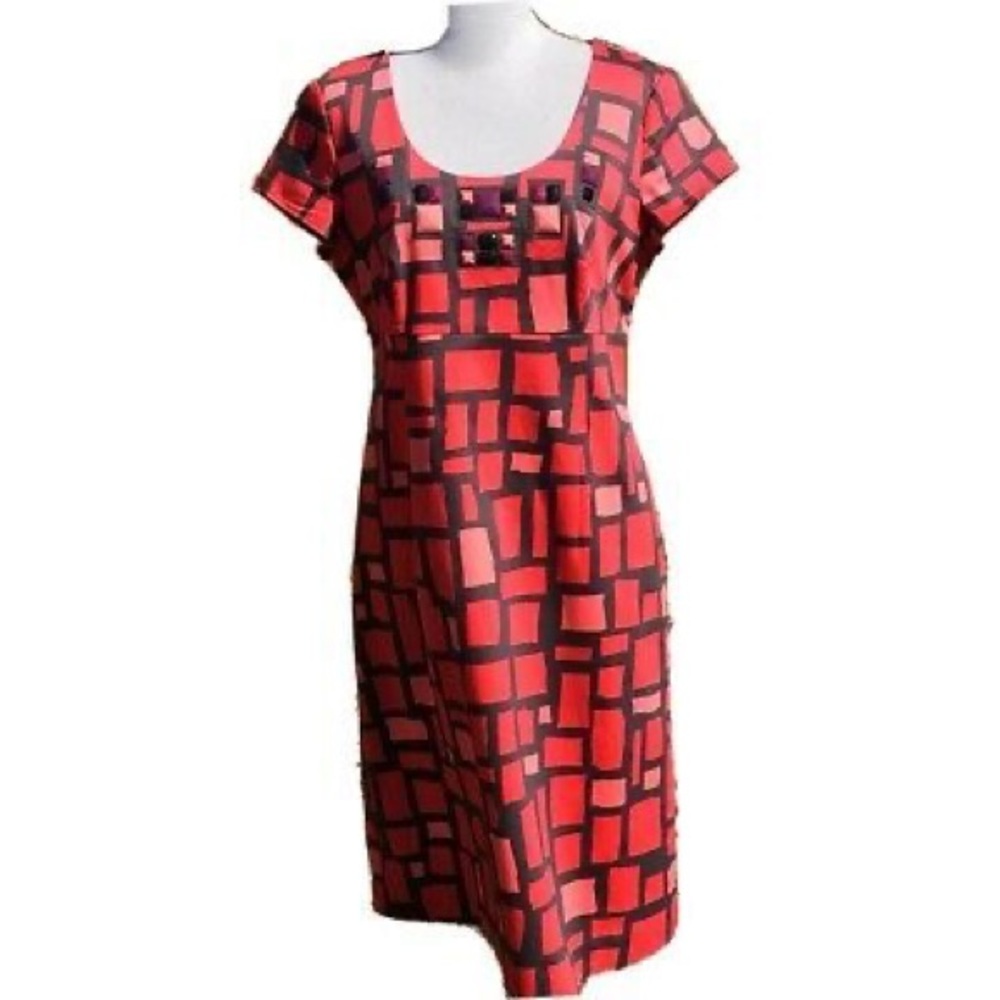 Boden Geometric Embellished Sheath Dress